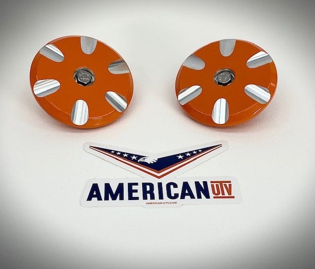 Polaris RZR, General Clamp In Floor Drain Plug, 2015-2022 Polaris RZR XP 1000 900 XP 4 Turbo / Manufactured in the USA - ORANGE, 2 PACK image