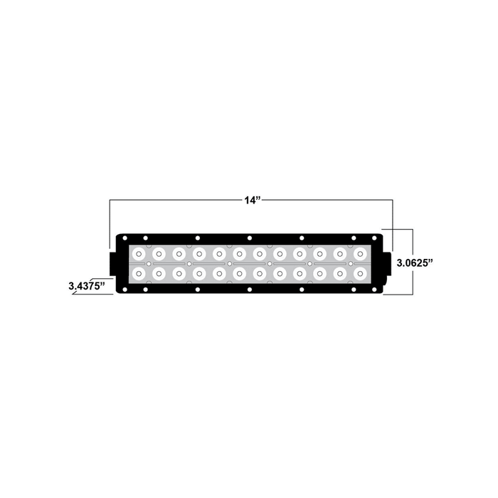 Dual Row LED Lightbar 14 Inch