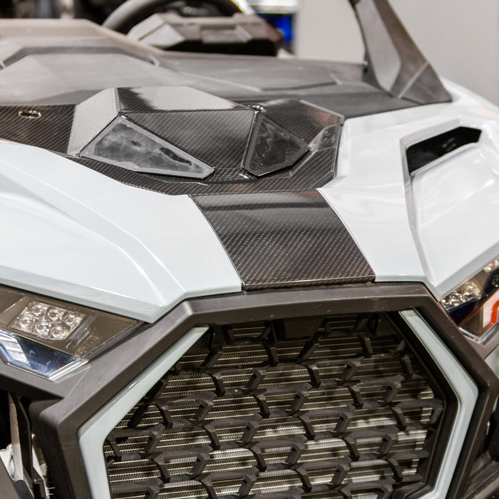 RPM Polaris Pro Nose cone Carbon Fiber Installed on Vehicle