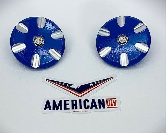 Polaris RZR, General Clamp In Floor Drain Plug, 2015-2022 Polaris RZR XP 1000 900 XP 4 Turbo / Manufactured in the USA - VELOCITY BLUE, 2 PACK image