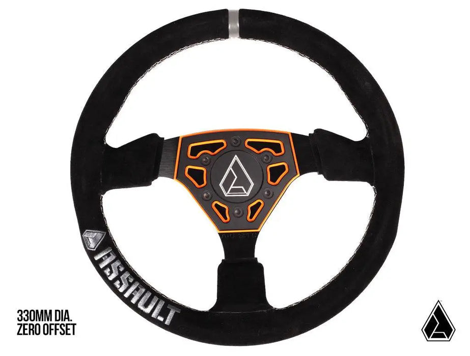 UNIVERSAL NAVIGATOR SUEDE UTV STEERING WHEEL-ASSAULT INDUSTRIES image 2