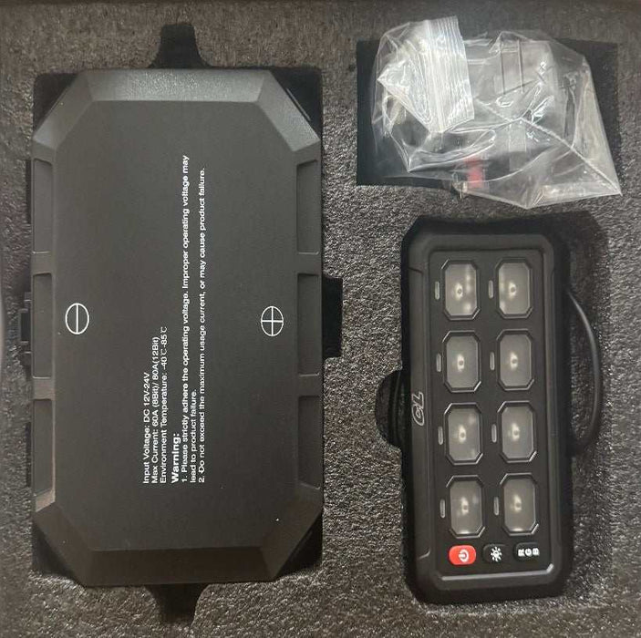 Cavalier Lighting 8 Gang Switch Panel with Bluetooth App