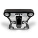 Black billet radius rod plate on Can‑Am Maverick X3 rear suspension upgrade Top view