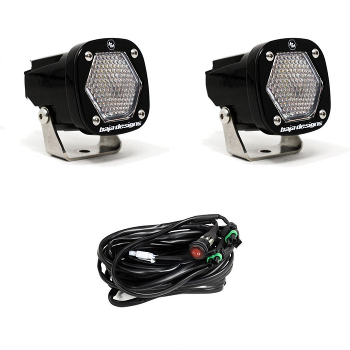 S1 BLACK LED AUXILIARY LIGHT POD PAIR - UNIVERSAL