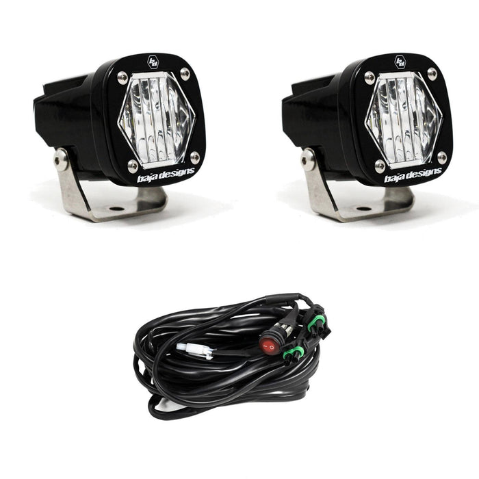 S1 BLACK LED AUXILIARY LIGHT POD PAIR - UNIVERSAL