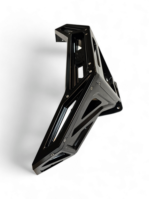 2022-2025 Polaris RZR Pro R, Pro S, Turbo R Machined Billet Front Winch Bumper (Black Anodize)