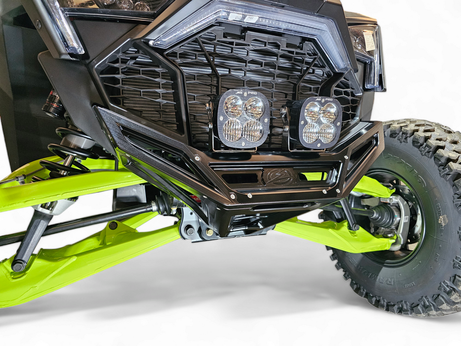 2022-2025 Polaris RZR Pro R, Pro S, Turbo R Machined Billet Front Winch Bumper (Black Anodize)