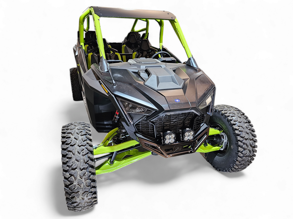 2022-2025 Polaris RZR Pro R, Pro S, Turbo R Machined Billet Front Winch Bumper (Black Anodize)