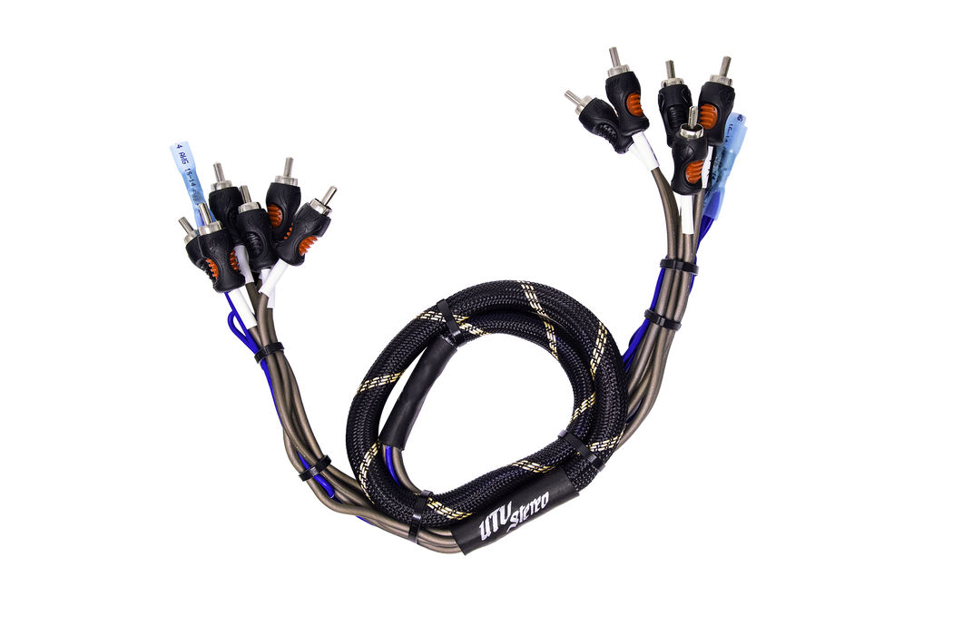 UTV Stereo 6-Channel RCA Harness - Front, Rear, Subwoofer, + Remote | UTVS-HARN-RCA-3