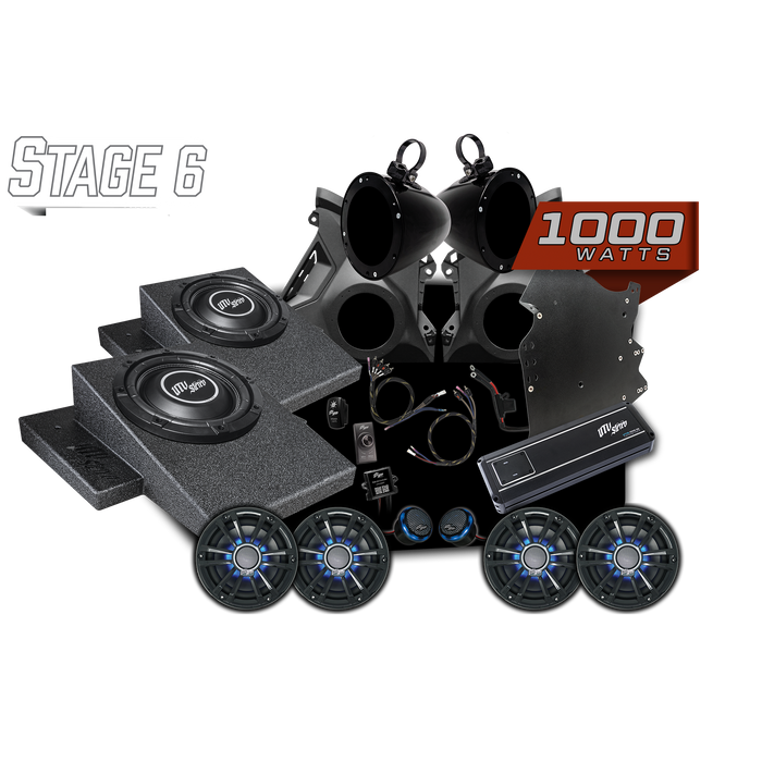 Can-Am® Maverick R Signature Series Stage 6 Stereo Kit | UTVS-R-S6-S