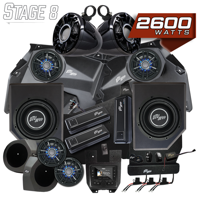Can-Am® X3 Signature Series Stage 8 Stereo Kit | UTVS-X3-S8-S