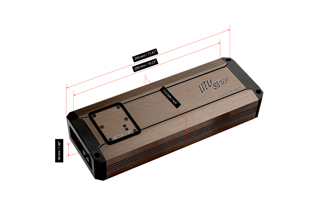 Elite Series 1200W Monoblock Amplifier | UTVS-E1200.1D