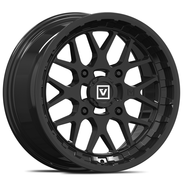 V03 14X7 +25MM 4X156 GLOSS BLACK