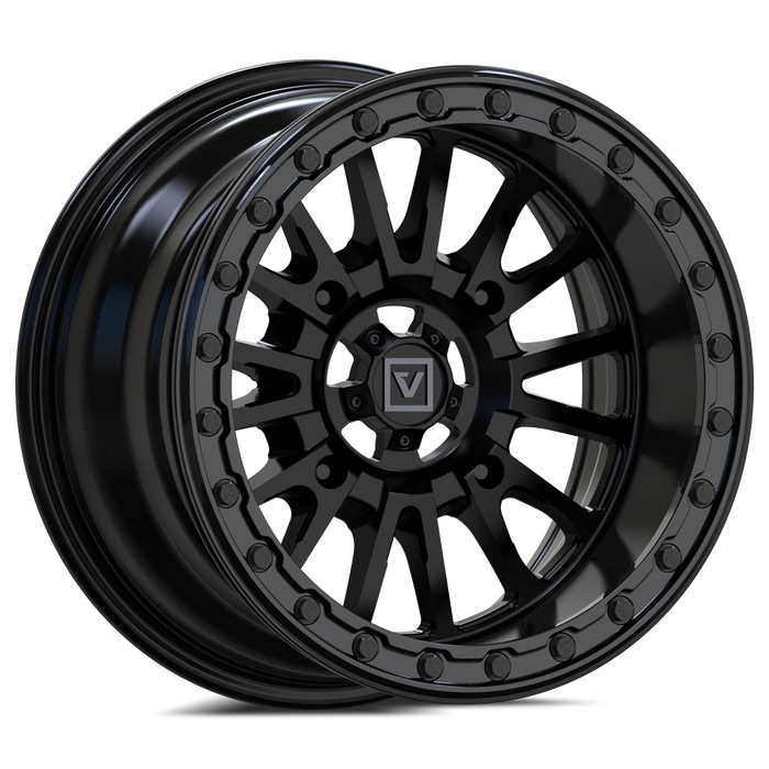 V16 BEADLOCK 15X8 -12MM 4X156 SATIN BLACK