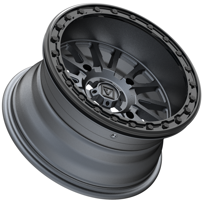 V16 BEADLOCK 15X8 -12MM 4X156 SATIN GUNMETAL
