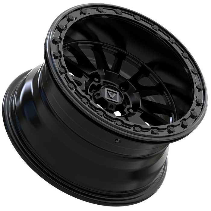 V16 BEADLOCK 15X8 -12MM 5X114.3 SATIN BLACK