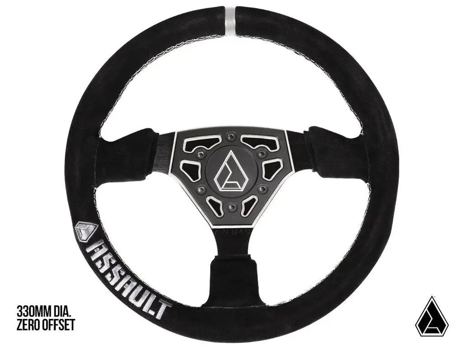 UNIVERSAL NAVIGATOR SUEDE UTV STEERING WHEEL-ASSAULT INDUSTRIES image 0