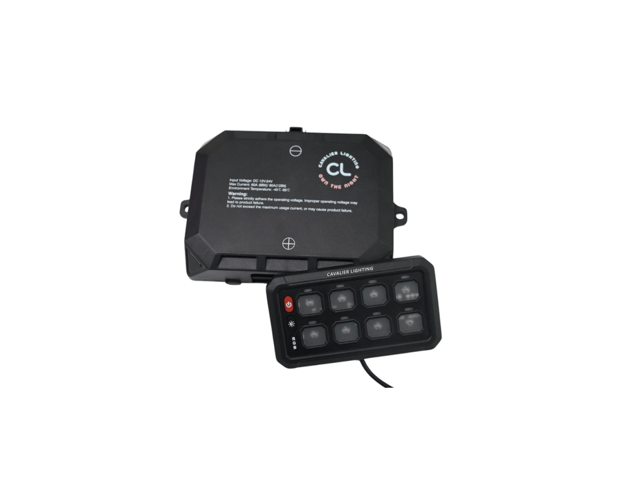Cavalier Lighting 2022+ Can-Am Maverick R 8 Gang Steering Wheel Switch Panel Kit