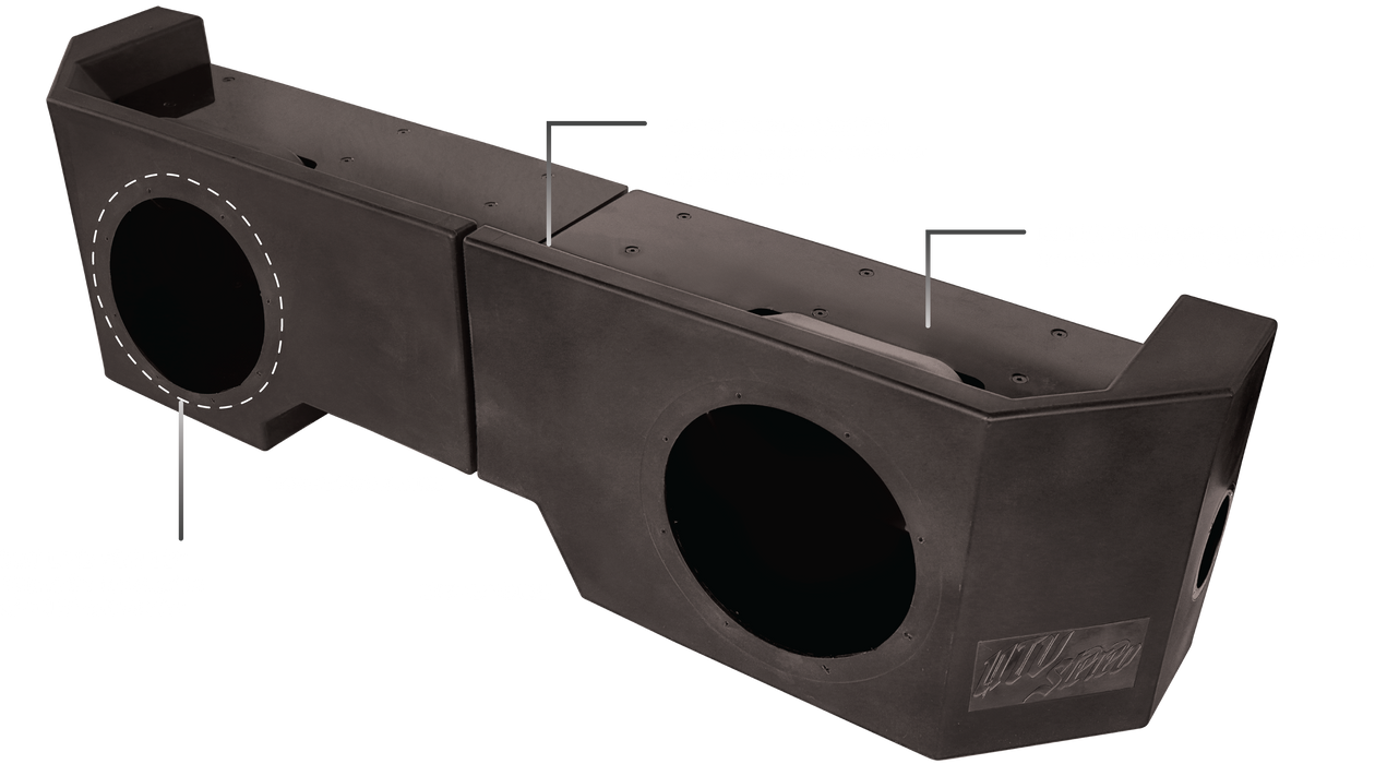 Can-Am® Defender Vented 10" Driver Subwoofer Enclosure Unloaded | UTVS-DEF-VENC-DRIVER