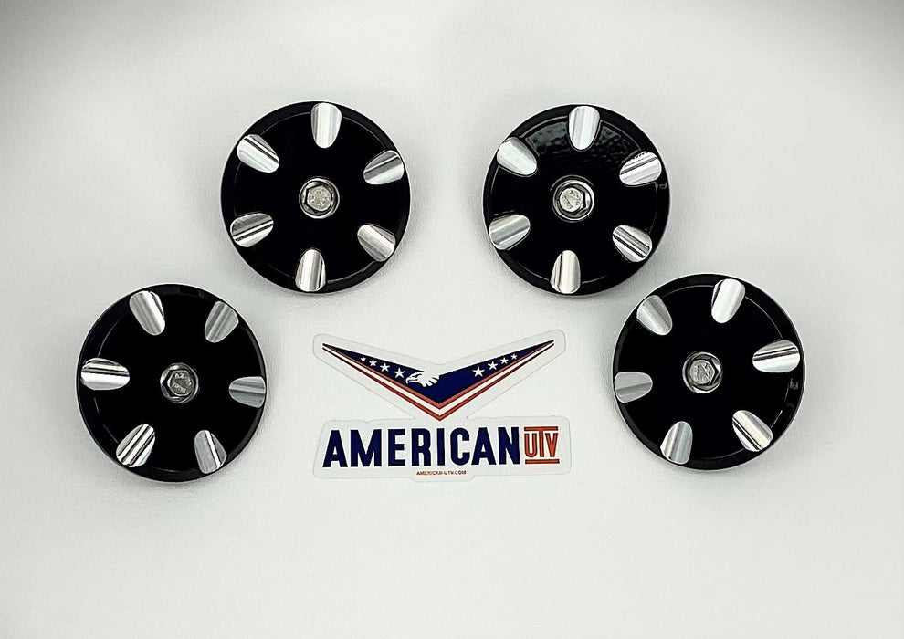 Polaris RZR, General Clamp In Floor Drain Plug, 2015-2022 Polaris RZR XP 1000 900 XP 4 Turbo / Manufactured in the USA - BLACK, 4 PACK image