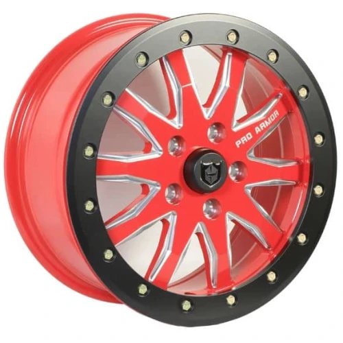 PRO ARMOR HALO 10 BEADLOCK WHEEL 16X7 (5-LUG) - RED