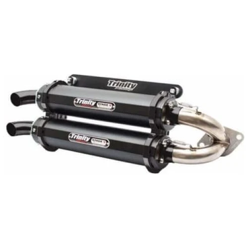 TRINITY RACING STAGE 5 SLIP ON DUAL MUFFLER- RZR PRO XP / TURBO R
