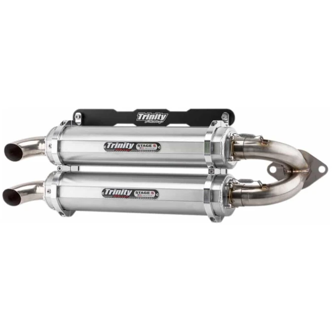 TRINITY RACING STAGE 5 SLIP ON DUAL MUFFLER- RZR RS1