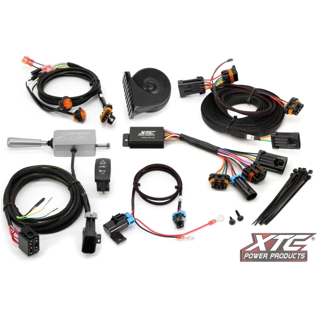 XTC Power Products - Polaris RZR Turbo S and 19+ XP 1000/Turbo Self-Canceling Turn Signal System with Billet Lever