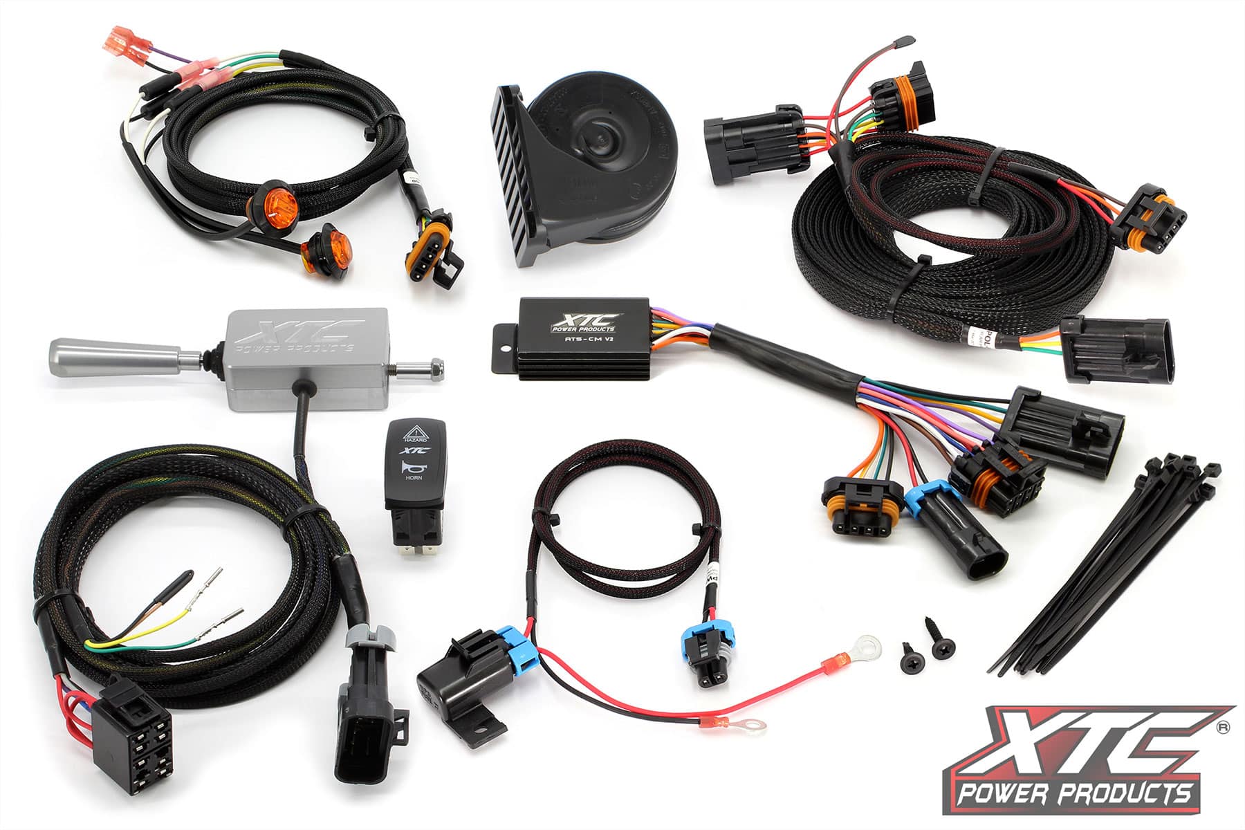 XTC Power Products Polaris RZR Turbo S and 19+ XP 1000/Turbo Self-Canceling Turn Signal System with Billet Lever American UTV XTC Power Products Yamaha YXZ Plug Play Switch Power Control System S