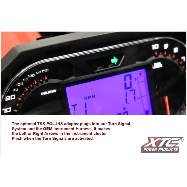 XTC Power Products - Polaris Instrument Cluster Turn Signal Adapter – Lets TSS use the OEM Turn Arrows - Image 2