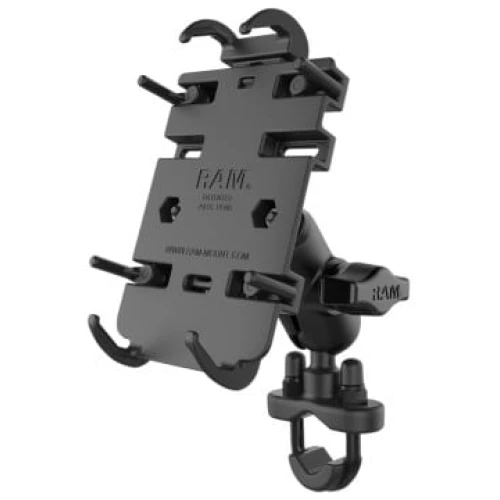 RAM MOUNTS - QUICK-GRIP PHONE MOUNT WITH U-BOLT BASE