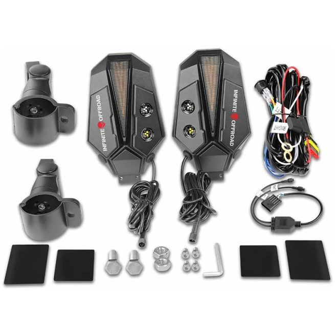 INFINITE OFFROAD - TURN SIGNAL MIRROR WITH DUAL COLOR SIDE LED - Image 3