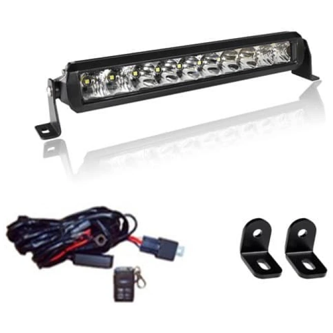 INFINITE OFFROAD - RZR TURBO S / TURBO 2019+ HOOD 10" SINGLE ROW LIGHT BAR