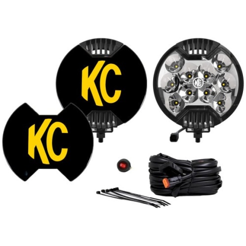 KC HiLiTES - 6" SlimLite LED - 2-Light System - 50W Spot Beam
