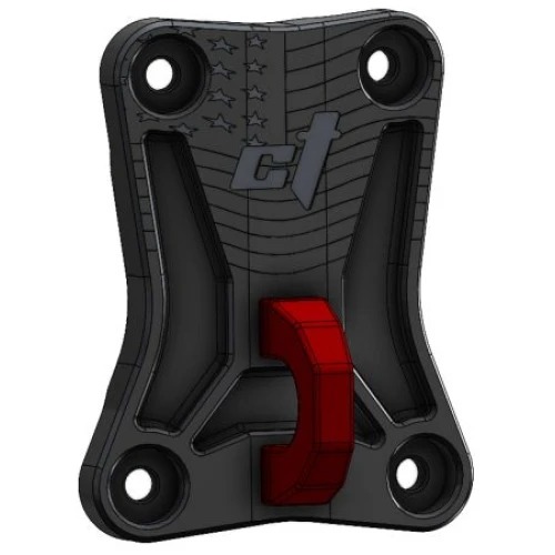 Polaris Pro R Billet Radius Rod Plate with Tow Ring