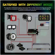 AR-800 Multifunction RGB Switch Panel with Bluetooth Controlled & 47" Extension Cable (Optional) - Image 9