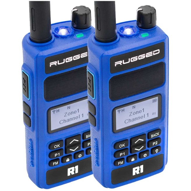 2 PACK - R1 Business Band Digital Analog Handheld Radio