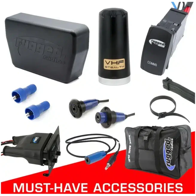 Alpha Accessory Pack For Rugged UTV SXS Intercom Radio Communication Systems