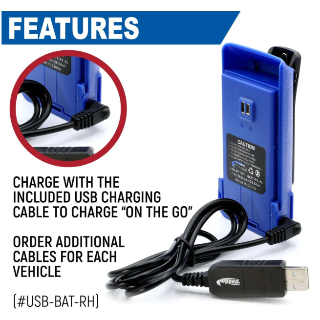 BUNDLE - R1 Handheld Radio with Long Range Antenna and High Capacity Battery - Image 9