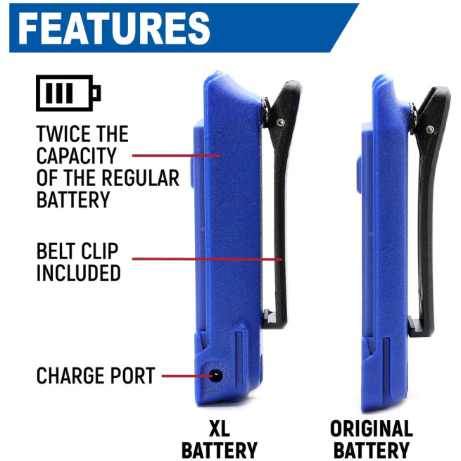 BUNDLE - R1 Handheld Radio with Long Range Antenna and High Capacity Battery - Image 8