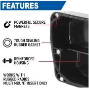 Magnetic Radio & Intercom Cover for Rugged Radios Multi Mount Insert - Image 3