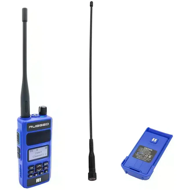 BUNDLE - R1 Handheld Radio with Long Range Antenna and High Capacity Battery