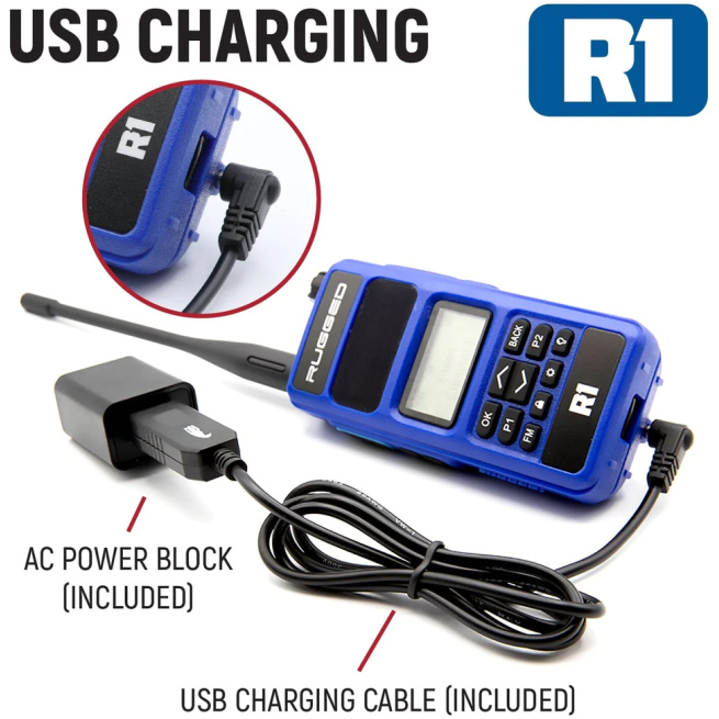 BUNDLE - R1 Handheld Radio with Long Range Antenna and High Capacity Battery - Image 6