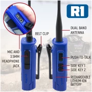 BUNDLE - R1 Handheld Radio with Long Range Antenna and High Capacity Battery - Image 5