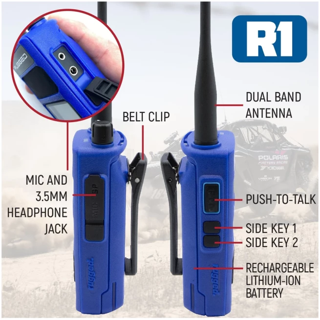 BUNDLE - R1 Handheld Radio with Long Range Antenna and High Capacity Battery - Image 5