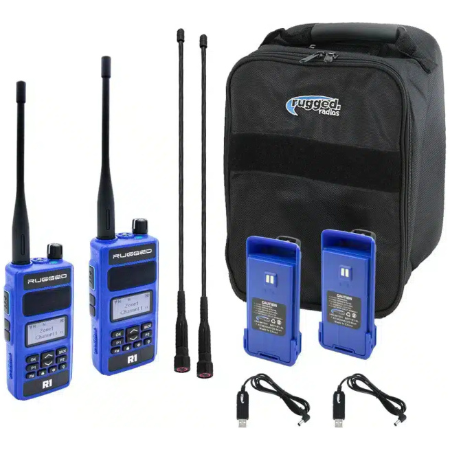 Ready Pack - With Rugged R1 Handheld Radios - Digital and Analog Business Band