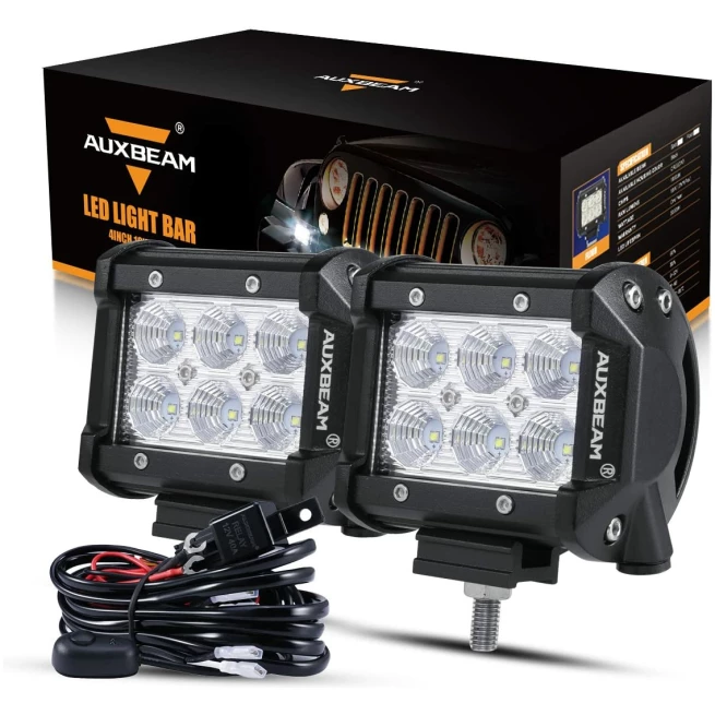 4 INCH LED POD LIGHTS&DOUBLE-LAYER PILLAR MOUNTING BRACKET FOR 14-21 POLARIS RZR XP 1000, 15-19 POLARIS RZR 900 - Image 2