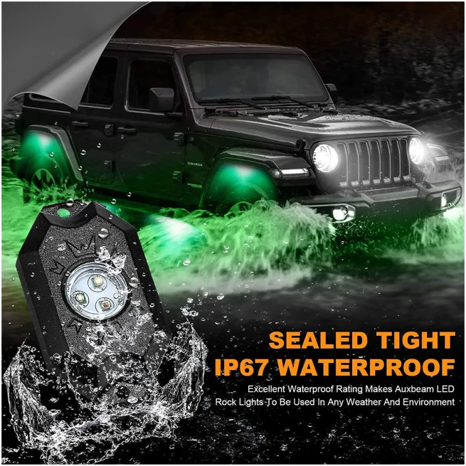 RGB LED ROCK LIGHT SET WITH BLUETOOTH CONTROLLER - Image 4