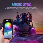 NEWEST! RGBW LED ROCK LIGHTS KIT WITH BLUETOOTH APP & WIRELESS REMOTE CONTROL, MULTICOLOR NEON UNDERGLOW LIGHTS WITH BRAKE LIGHT FUNCTION FOR ATV UTV - Image 8