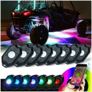 RGB LED ROCK LIGHT SET WITH BLUETOOTH CONTROLLER - Image 2